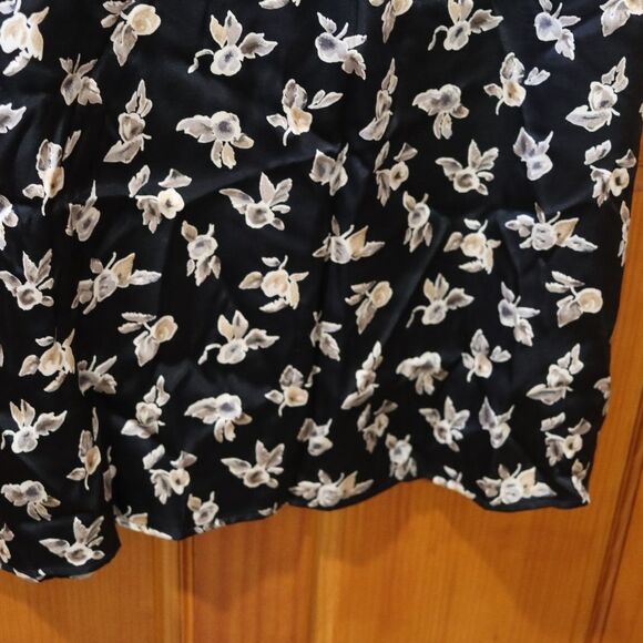 Vintage Streetwear Floral 90s Maxi Skirt Rayon Medium Phoebe Buffay - Picture 5 of 9